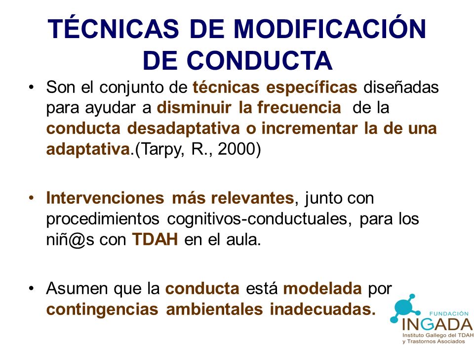 ejemplos de tecnicas de modificacion <a href=